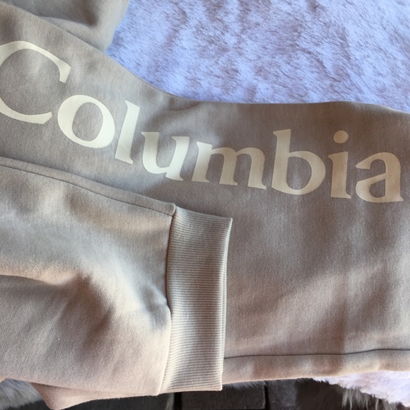 Columbia Taupe Logo Fleece Jogger NWT - Picture 7 of 10